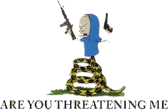 Beavis Gun Are You Threatening Me Beavis Shirt