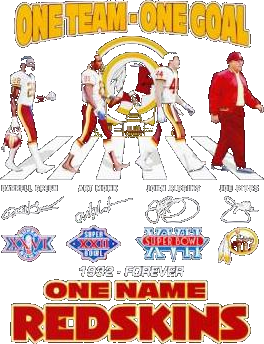One Team One Goal One Name Redskins Washington Commanders 1932-forever Signatures Shirt