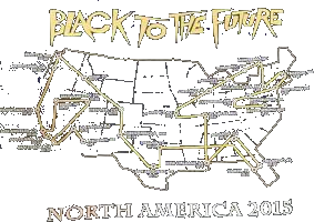 Black To The Future North America 2025 Map Shirt