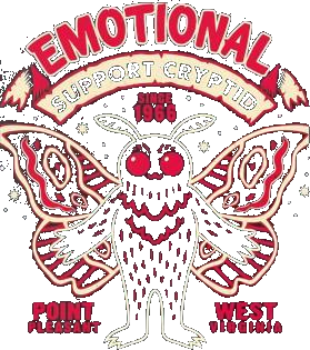 Mothman Emotional Support Cryptid Point Pleasant West Virginia Since 1966 Shirt