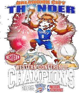 Okalahoma City Thunder Western Conference Champions 2025 Shirt