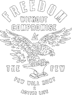 Freedom Without Compromise The Few Will Hunt X Active Life Eagle Shirt
