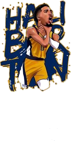 Indiana Pacers Tyrese Haliburton Choke Caricature Shirt