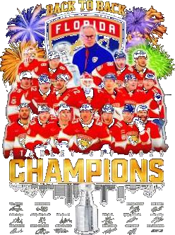 Florida Panthers Back To Back Stanley Cup Champions 2024-2025 Signatures Shirt