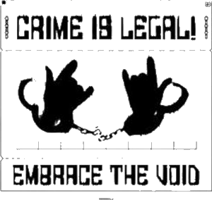 Coffeezilla Crime Is Legal Embrace The Void Handcuff Shirt