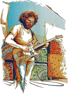 Jerry Garcia Alligator Guitar Portrait Shirt