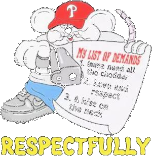 Philadelphia Phillies Respectfully My List Of Demands Shirt