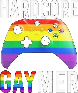 Hardcore Gaymer Pride Gaming Handle Pride Shirt