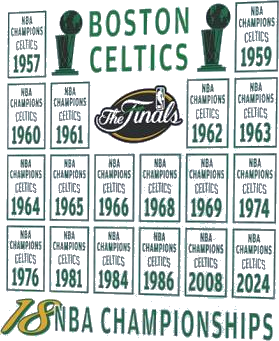 Boston Celtics 18 Times Nba Champions The Finals Vintage Shirt