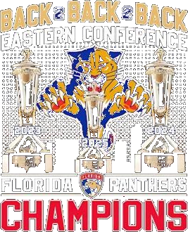Back 2 Back 2 Back Eastern Conference Florida Panthers Champions Shirt