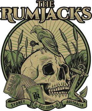 The Rumjacks Crow Skull Sydney Australia Est 2008 Shirt