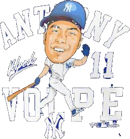 Anthony Volpe New York Yankees Caricature Shirt