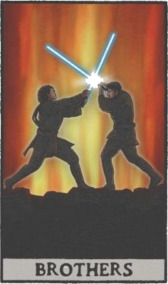 Anakin Obi-wan Brothers Tarot Card Star Wars Shirt
