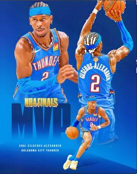 Oklahoma City Thunder Shai Gilgeous-alexander Nba Finals Mvp Shirt