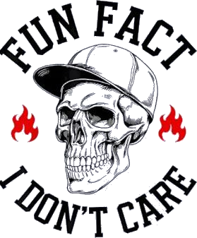 Skull Fun Fact I Don't Care Shirt